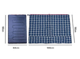 Mountview Sleeping Bags Single Camping Hiking 3-Season Thermal Blue 0&degC-15&degC UA0233-BL-AU