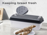 Kitchen Storage 33.5 x 17.5 x 15.5 cm Innovative Bread Bin Keeps Baked Goods V1369-AZ3-W-11819