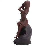 Incense Burner Red Stoneware Backflow Incense Holder Home Office Decoration Ornament V1294-YM0718-3115200137411