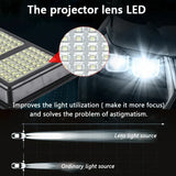 Solar Street LED Light with Radar Sensor, Black, 480W, Remote Control, Outdoor Flood Wall Lamp V178-59195