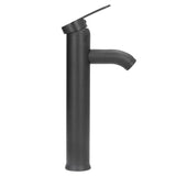 Black Faucet Bathroom G1/2 Stainless Steel Easy Control Matte Black Tall Vessel Sink Faucet with 2 V1294-YM0523-3112220036411