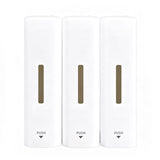3 Chamber Manual Soap Dispenser Wall Mount Drip Liquid 350ml Each Capacity with Wide Opening Double V1294-YM0901-3112250034711