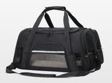 Portable Pet Bag for Small Dogs and Cats - Black Travel Tote with Pet Mat V888-ELOSUNG22794