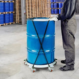 VEVOR 250 L Heavy Duty Drum Dolly, 567 kg Load Capacity, Barrel Dolly Cart Drum Caddy, Non Tipping V952-DZTCJ55125051FJK3V0