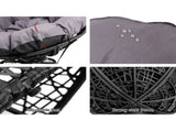 Gardeon Outdoor Chairs Outdoor Furniture Papasan Chair Wicker Patio Garden Black ODF-PAPASAN-CH-BK