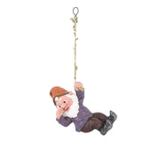Gnome Figurine Resin Vivid Funny Realistic Climbing Gnome Statue for Home Garden Courtyard Violet V1294-YM0901-3111250053711