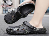 Men'S Summer Mules Beach Shoes Thick-Soled Mules EVA Shoes Anti-Slip Shoes - Black - Size 44 V1106-935-16202-BLK-44
