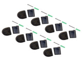 8 Sets Solar Panel Lamp LED Decorative Wall Light for Outdoor Courtyard Terrace Built in Battery V1294-YM0703-3119230047411