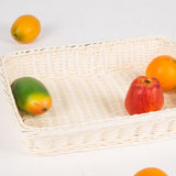 1Pcs Imitation Rattan Bread Basket Decorative Food Storage for Home Decoration V1370-AZ4-09668
