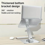 Aluminum Alloy Laptop Stand, 360&deg Rotating Dual-Axis Hinge, 13-350mm Height Adjustable, Thickened V1232-DNZJ-1-001