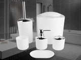 6pcs/set Bathroom Accessories Set Toothbrush Holder,Trash Can,Soap Dispenser V1294-YM0901-JY20664-01