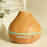 Wood Grain Aroma Humidifier, Energy-Saving Fragrance Spray, Seven-Color Ambient Light, Smart Timer, V1232-JSQ-XBYS-001
