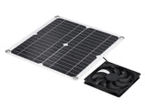 12W Solar Panel Fan Kit USB Solar Powered Fan for Greenhouses Sheds Pet Houses Mobile Phone Charging V1294-YM0715-3114220045311