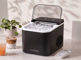 LUVIMO 12kg Ice Maker Machine Full Open Cover Deep Clean - Black IM-ZB-J-12OPEN-BK