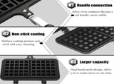 Dual Head Household Kitchen Gas NOn Stick Waffle Maker Pan Mould Mold Press Plate Baking Tool V1294-YM0722-JY04753