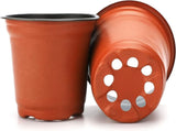 50Pcs Plastic Plant Nursery Pots,3.9x2.7x3.3In Seed Starting Pots with Drainage Holes for V1189-WXFWAL-20260319-00156