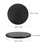 Black Wood Dining Chair Seat Replacement Round Stool Top Cover Durable Design V1370-AZ4-21563