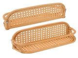 Rattan Wall Shelf Hand Crafted Durable Natural Rattan Hanging Rack Wall Storage Shelf for Bathroom V1294-YM0716-3117220168211