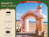 Jingle Jollys Christmas Inflatable Gingerbread Man Candy 3.2M Illuminated Decorations XMAS-INF-DOOR-GINGER-10FT