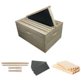 10x Wood Frames Plastic Foundations Unassembled Deep Hive Brood Frame Beekeeping V238-SUPDZ-32999846838352