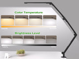 LED Desk Lamp,Foldable Table Lamp for Computer and Desktop,Flexible Clamp on Desk Lamps,Black V1171-CT-BOM000490