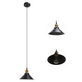 Wrought Iron Ceiling Lamp Simple Retro Industrial Style E27 Black Metal Cage Wrought Iron Hanging V1294-YM0523-3119220033011