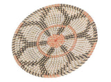 Round Grass Wall Ornaments 35cm Diameter Hand Knitting Hanging Woven Wall Baskets for Living Room V1294-YM0703-3115230050713