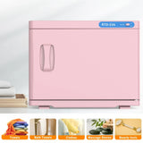 Pink 23L Hot Towel Warmer Cabinet with UV Sterilizer for Salon and Home Use V178-59262