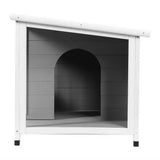 i.Pet Dog Kennel House Large Wooden Outdoor Pet Kennels Indoor Puppy Cabin Log PET-GT-DH7S-GR