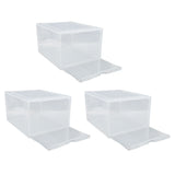 Shoe Storage Box Thick Side Opening Space Saving Transparent Stackable Shoe Organizer Foldable Shoe V1294-YM0901-3116240025211