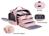 Large Capacity Travel Makeup Backpack with 5 Removable Organizer Cases & Jewelry Roll V888-ELOSUNG37003