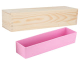 DIY Rose Pattern HandMade Bread Soap Mould Silicone Liner Mold Cake Making Wooden V1294-YM0901-3112200122412