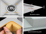 Cefito Kitchen Sink Basin Stainless Steel Under/Top/Flush Mount Bowl 155X50CM SINK-B-15550-R010