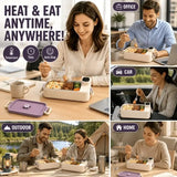 900ml Cordless Heating Lunch Box, 7200mAh Long Battery Life, Portable Meal Warmer V1232-DRFH-CDK-001