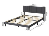 Levede Bed Frame Upholstered Platform Mattress Base Queen BF1079-Q-AU