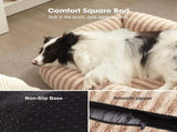 Dog Bed Soft Dog Bed Rabbit Velvet Dog Bed Teddy Fabric Dog Bed Cozy Dog Bed - White - Size V1107-WHT-36IN