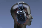 Bluetooth 5.0 Electronic Bluetooth Earmuff Noise Reduction Ear Muff V1263-JX-7542