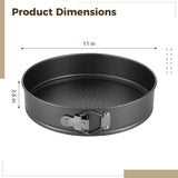 11" Springform Cake Pans, Nonstick Cheesecake Pans with Leakproof Buckle and Removable Bottom V1369-AZ3-W-08803