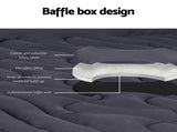 Giselle Bedding Mattress Topper Pillowtop 3-Zone King Single TOPPER-3ZONE-CHAR-KS