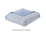 Reversible Patchwork Quilts Queen Size, 78.74x59.05in Lightweight Plaid Bedspreads Coverlets Quilt V1189-WXFWAL-20260326-03130