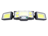 3 Heads Outdoor Solar Wall Light with Remote Control Motion Sensor 3 Lighting Modes Waterproof Wide V1294-YM0901-3119240045311