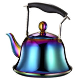 2L Whistling Tea Kettle, Color Rainbow Mirror Finish Stainless Steel Stovetop Teakettle with V1369-AZ3-W-08665