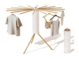 CARLA HOME Tripod Clothes Drying Rack, 16 Rod Foldable, Wooden Poles V178-36567