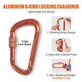 VEVOR Steel Core flipline, 1/2" x 8' Arborist Flipline, Flip Line for Tree Climbing with Alloy Steel V952-GSSTJJSGSS8YAA2N9V0