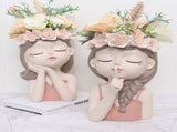 Fairy Flower Pot Small Succulent Pot Resin Living Room Dried Flower Decorative Planter V1294-YM0523-220107DJ02-2