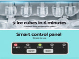 Devanti 12kg Ice Maker Machine w/Self Cleaning Green IM-ZB12H-GN