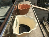 Beige Hanging Plant Pot Container, Plastic Planter for Indoor and Outdoor Gardening, 1 Piece V1370-AZ4-14666
