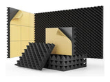 24 Pack Self Adhesive Egg Crate Sound Proof Foam Panels 1x12x12Inch, Acoustic Foam for Home and V1370-AZ4-07944