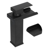 G1/2 Cold Hot Mixer Water Tap Black Faucet with Long Handle for Bathroom Hotel Homestay V1294-YM0710-3112210077111