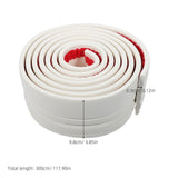 Flexible PVC Skirting Board White Self Adhesive Wall Baseboard for Home Decor V1369-AZ3-W-23469